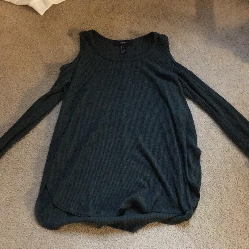 Forever 2- green sleeveless long sleeve
